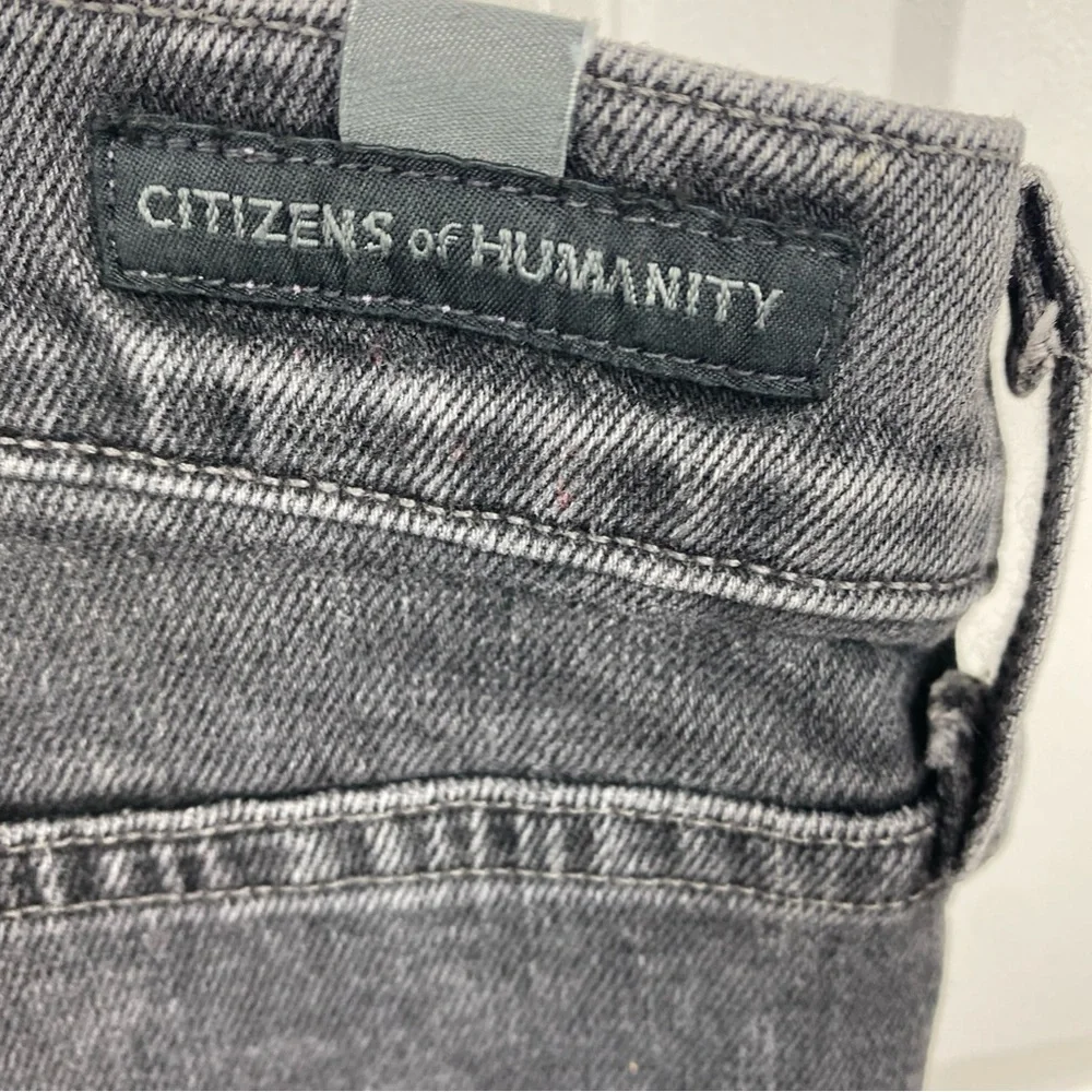 Citizens Of Humanity Jeans Demy Cropped Flare Date Night Pink Wave Size 26 Gray